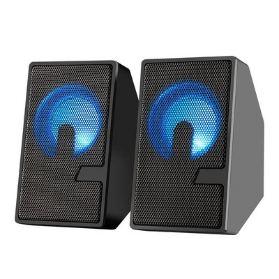 Home Theater System ≥ 80db Dual Full-range Drivers Led Colored Lights Usb Power Supply Volume Control Audio Device Mini Speaker
