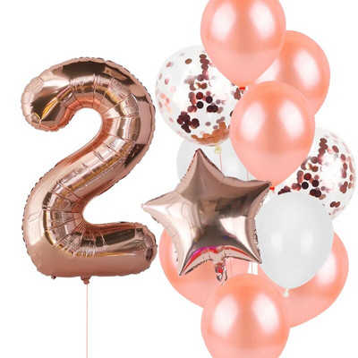 12db Fiú születésnapi lufi kék latex konfetti szám lufi születésnapi buli dekoráció gyerekeknek 1 2 3 4 5 6 7 8 9 10 évesek