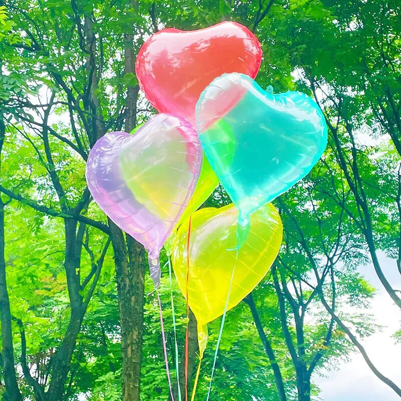 18 colių krištolo spalvos Love Star aliuminio balionų kokteilių vakarėlis plūduriuojantis tuščias gimtadienio vestuvių vakarėlio dekoravimas