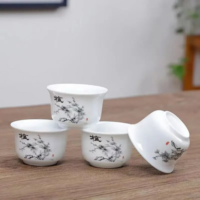 4 komada Kung Fu šalica za čaj Keramički set za čaj Dodaci Šalice i šalice Yixing čajnik Posuđe za čaj Samovar Kuhala Gaiwan Shu Puer Lonac Infuzor