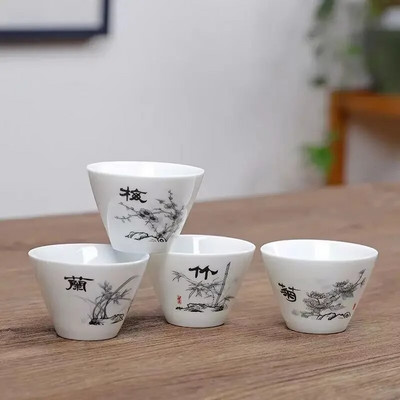 4 komada Kung Fu šalica za čaj Keramički set za čaj Dodaci Šalice i šalice Yixing čajnik Posuđe za čaj Samovar Kuhala Gaiwan Shu Puer Lonac Infuzor