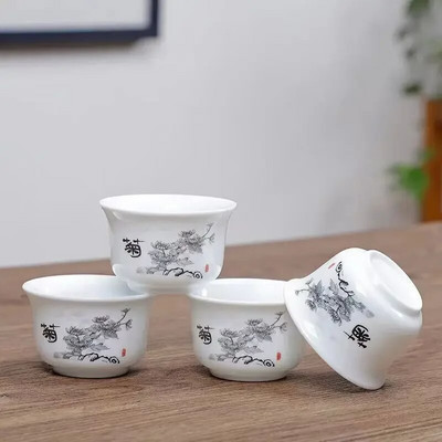 4 komada Kung Fu šalica za čaj Keramički set za čaj Dodaci Šalice i šalice Yixing čajnik Posuđe za čaj Samovar Kuhala Gaiwan Shu Puer Lonac Infuzor