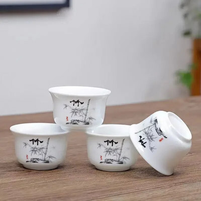 4 komada Kung Fu šalica za čaj Keramički set za čaj Dodaci Šalice i šalice Yixing čajnik Posuđe za čaj Samovar Kuhala Gaiwan Shu Puer Lonac Infuzor