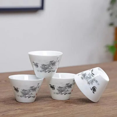 4 komada Kung Fu šalica za čaj Keramički set za čaj Dodaci Šalice i šalice Yixing čajnik Posuđe za čaj Samovar Kuhala Gaiwan Shu Puer Lonac Infuzor