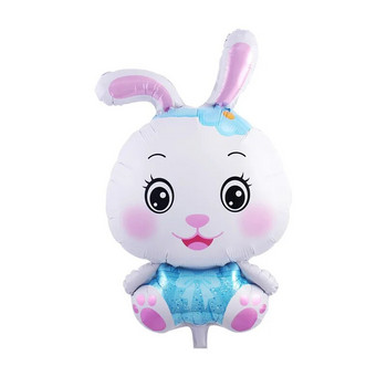 Cartoon Bunny Animal Ταινία αλουμινίου μπαλόνι Πασχαλινή Ζούγκλα Bunny Animals Μπαλόνια Παιδικά Baby Shower Γάμος Διακόσμηση πάρτι γενεθλίων