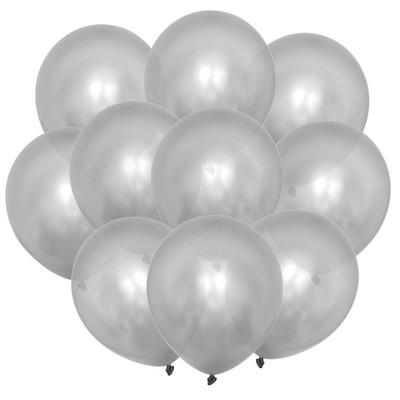 10 ΤΕΜ. Χρυσό Ασημί Μεταλλικό Λατέξ Μπαλόνια Κομφετί Baby Shower Γάμος Πρωτοχρονιάτικα Διακοσμητικά για πάρτι γενεθλίων Matte Globos