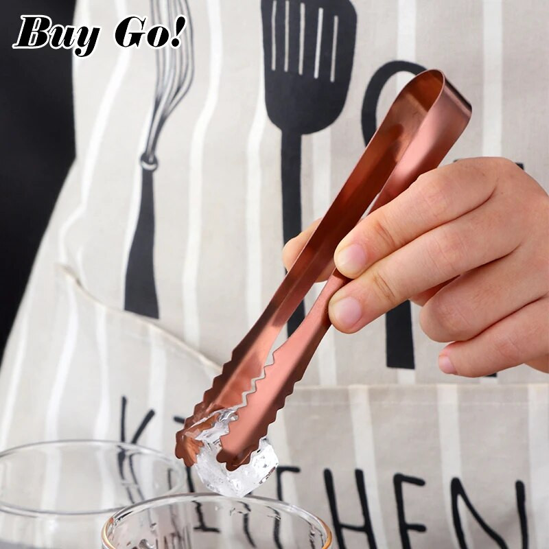 1 db arany mini jégcsipesz rozsdamentes acél arany cukorbilincs kávé jégkockafogóhoz ételtálaló klip party bár konyhai edények