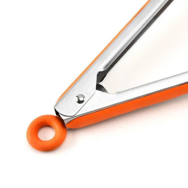 Silikonske kuhinjske hvataljke od nehrđajućeg čelika, kopča za roštilj, salata, kruh, kuhanje, hvataljka za posluživanje hrane, mapa za restoran, kuhinjski alati