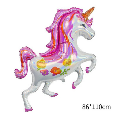 Crtani jednorog Tema aluminijske folije Balon Rođendanska zabava Dekoracija Balon Djevojčica Baby Shower