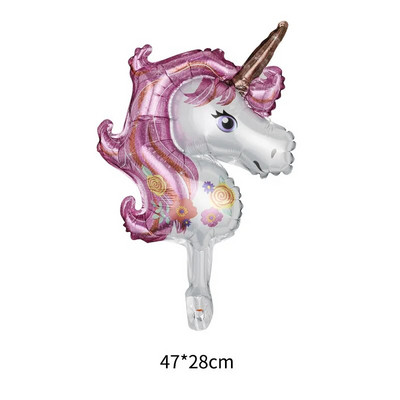 Crtani jednorog Tema aluminijske folije Balon Rođendanska zabava Dekoracija Balon Djevojčica Baby Shower