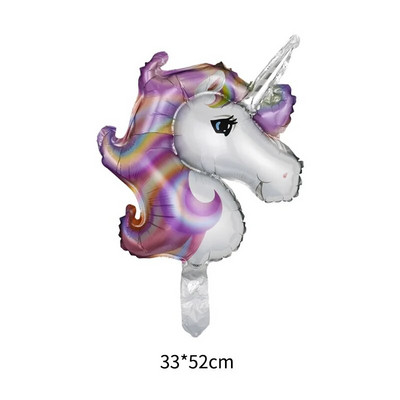 Crtani jednorog Tema aluminijske folije Balon Rođendanska zabava Dekoracija Balon Djevojčica Baby Shower