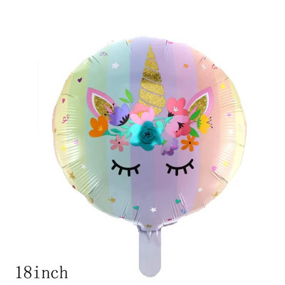 Crtani jednorog Tema aluminijske folije Balon Rođendanska zabava Dekoracija Balon Djevojčica Baby Shower