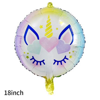 Crtani jednorog Tema aluminijske folije Balon Rođendanska zabava Dekoracija Balon Djevojčica Baby Shower