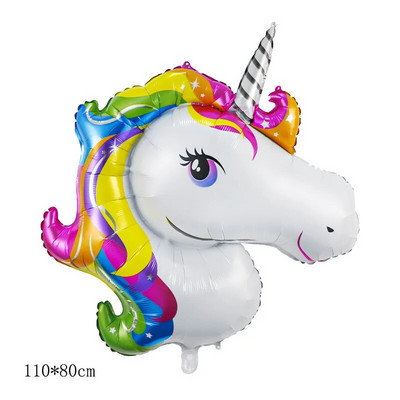Crtani jednorog Tema aluminijske folije Balon Rođendanska zabava Dekoracija Balon Djevojčica Baby Shower
