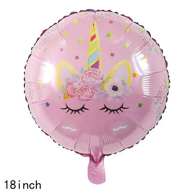Crtani jednorog Tema aluminijske folije Balon Rođendanska zabava Dekoracija Balon Djevojčica Baby Shower