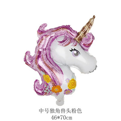 Crtani jednorog Tema aluminijske folije Balon Rođendanska zabava Dekoracija Balon Djevojčica Baby Shower