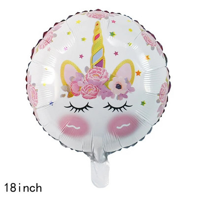 Crtani jednorog Tema aluminijske folije Balon Rođendanska zabava Dekoracija Balon Djevojčica Baby Shower