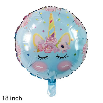 Crtani jednorog Tema aluminijske folije Balon Rođendanska zabava Dekoracija Balon Djevojčica Baby Shower