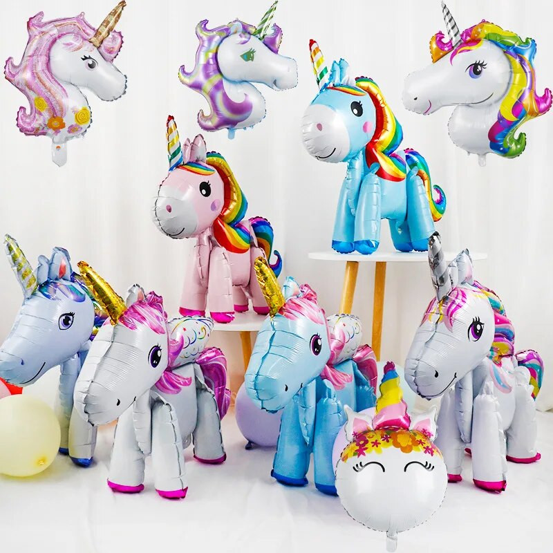 Crtani jednorog Tema aluminijske folije Balon Rođendanska zabava Dekoracija Balon Djevojčica Baby Shower