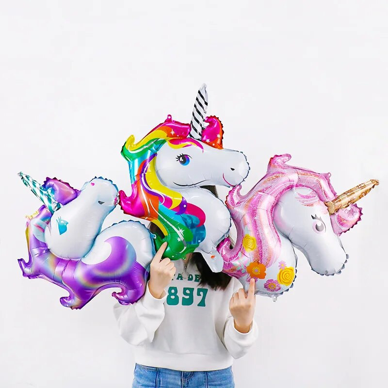 Crtani jednorog Tema aluminijske folije Balon Rođendanska zabava Dekoracija Balon Djevojčica Baby Shower