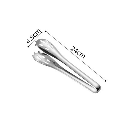 304 Nerūdijančio plieno ilgų rankų virtuvės maisto žnyplės Kiaušinių duonos makaronų salotų spaustukas Grilio spaustukas Virtuvės reikmenys Maisto gaminimo reikmenys