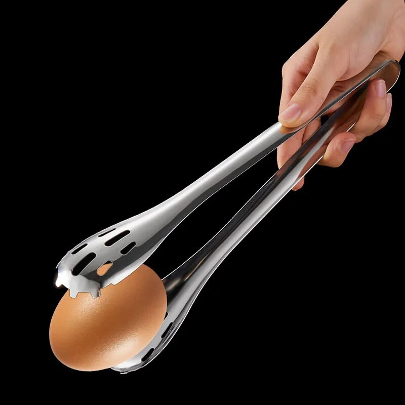 304 Nerūdijančio plieno ilgų rankų virtuvės maisto žnyplės Kiaušinių duonos makaronų salotų spaustukas Grilio spaustukas Virtuvės reikmenys Maisto gaminimo reikmenys