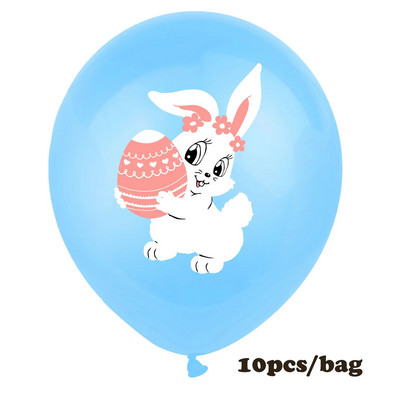 Linksmų Velykų zuikio latekso balionų rinkinys, Velykų vakarėlio puošmena