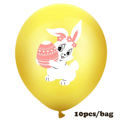 Linksmų Velykų zuikio latekso balionų rinkinys, Velykų vakarėlio puošmena