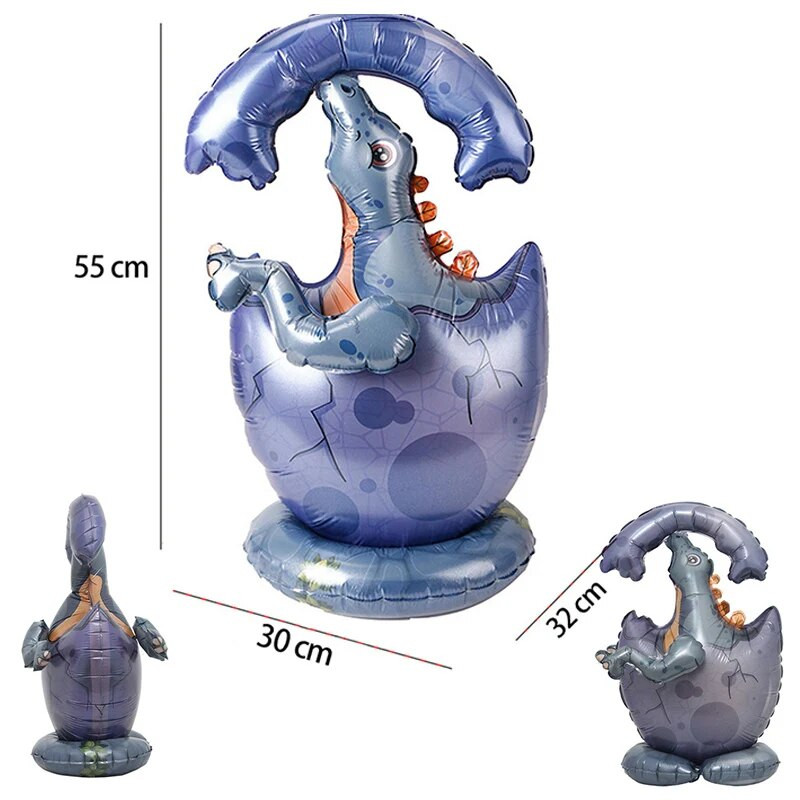 Dideli 4D dinozaurų folijos balionai Džiunglių gyvūnų berniukų gimtadienio vakarėlių dekorai Juros periodo drakonų vaikams žaislai oro gaublių reikmenys