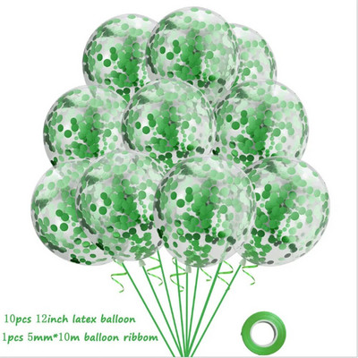 12 colių 10 vnt permatomų balionų konfeti helio kūdikių dušas gimtadienio vakarėlio vestuvių dekoravimo blizgučiai