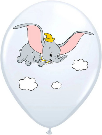 10 бр./лот Балони със слонове Baby Shower Party Decor for Boy Girl Animals Pet Fly Elephant Latex Ballon Dumbo Birthday Decoration