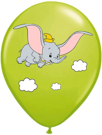 10 бр./лот Балони със слонове Baby Shower Party Decor for Boy Girl Animals Pet Fly Elephant Latex Ballon Dumbo Birthday Decoration