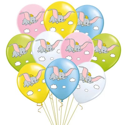 10 vnt/stal. Dramblio balionai Baby Shower Vakarėlio dekoras berniukams Mergaitėms Gyvūnams Pet Fly Dramblys Latekso Balionas Dumbo Gimtadienio puošmena