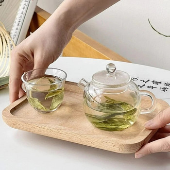 Творчески Кунг Фу комплект чаши за чай Японски стил Очила Чаши за чай Стъклен чайник с филтър Комплекти за чай Домашни кухненски аксесоари
