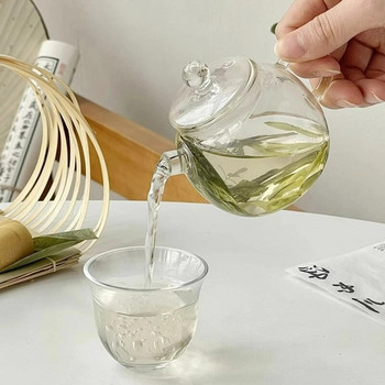 Творчески Кунг Фу комплект чаши за чай Японски стил Очила Чаши за чай Стъклен чайник с филтър Комплекти за чай Домашни кухненски аксесоари