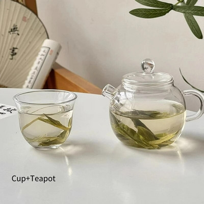 Kreativni Kung Fu set šalica za čaj Naočale u japanskom stilu Čaše za čaj Stakleni čajnik s filterom Setovi za čaj Kućni kuhinjski pribor