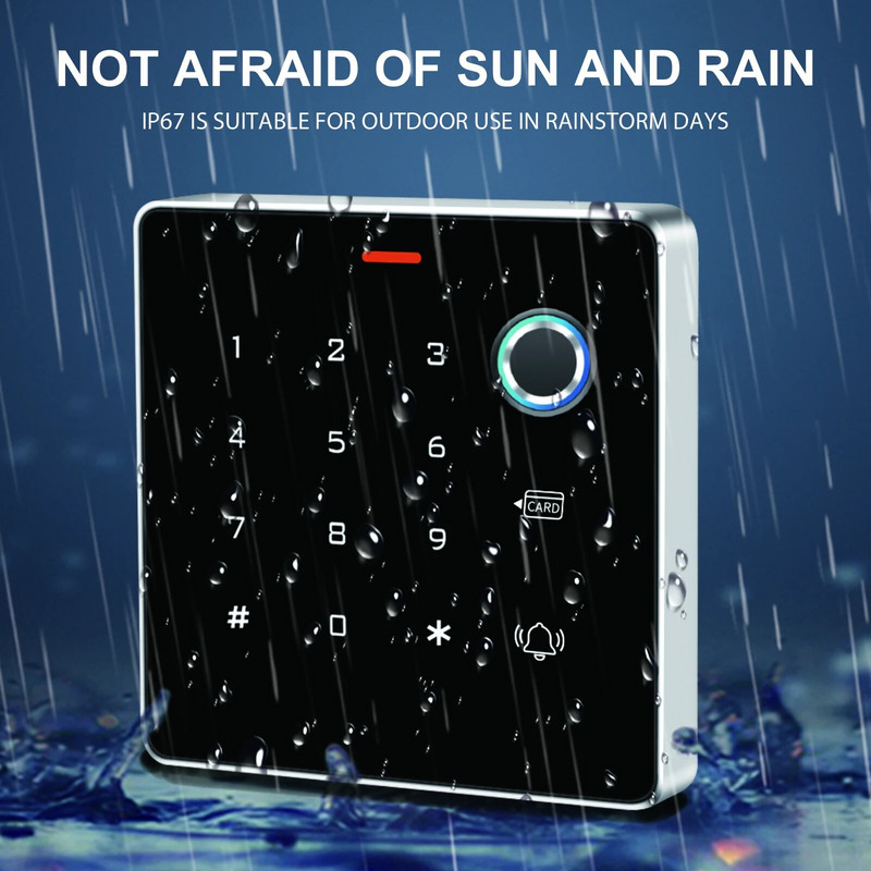 Външен метален самостоятелен дигикод RFID контролер за достъп клавиатура Wiegand четец на карти 125KHz устойчив на дъжд за система за контрол на достъпа