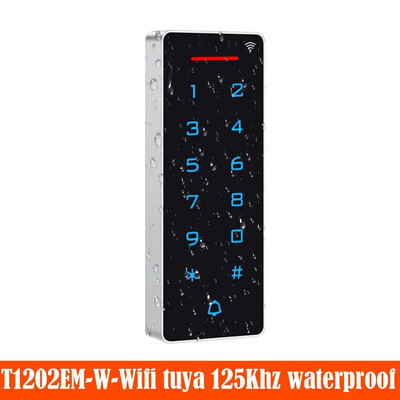 Eraldiseisev WIFI Tuya Smart App Door Access Control Klaviatuur Juurdepääsukontroller RFID-kaardilugeja IP67 Veekindel Wiegandi väljund ja sisend