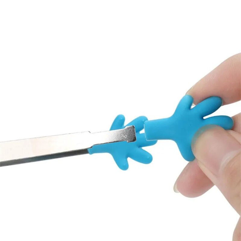 1db Hordozható Kreatív Kis tenyér szilikon Csúszásmentes Rozsdamentes Mini Food Ice Square Suger BBQ Clip Konyhai Eszközök Fogók Új