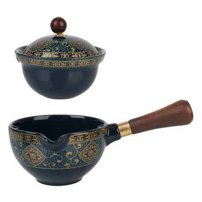 Aparat za čaj i infuzer za 360 stupnjeva Keramička šalica za čaj za puer porculan Kineski Gongfu set za čaj Cvijeće izvrsnog oblika