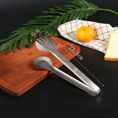 Мултистилови златни щипки за храна Щипка за пържоли за хляб Щипка за пържола от неръждаема стомана Скоба за източване на маслото с незалепващо покритие Домашни кухненски аксесоари Прибори