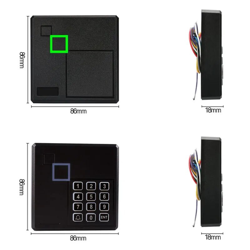 RFID Wiegand четец Водоустойчив IP68 поддръжка IC карта 13.56Mhz RFID Smart Access Control Четци на карти WG26/34 Изход