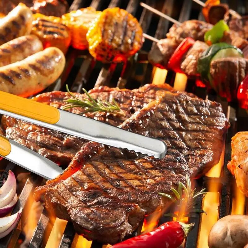 Kuhinjska hvataljka za kuhanje Kuhinjska hvataljka od nehrđajućeg čelika Kuhinjski pribor Izolirana hvataljka za prženje otporna na toplinu za teške uvjete rada