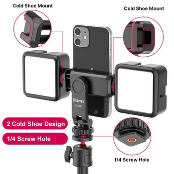 Ulanzi ST-06S Βάση στήριξης τηλεφώνου κάθετης λήψης Οθόνη κάμερας DSLR Σφιγκτήρας βάσης βάσης βάσης βάσης για τη λήψη βίντεο σε smartphone