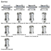 Βίδα μετατροπής κάμερας από αρσενικό σε θηλυκό 1/4''3/8'' ίντσας 20 σπειρωμάτων σταθερή μετατροπή βάσης για τρίποδο ελαφριάς βάσης Dslr