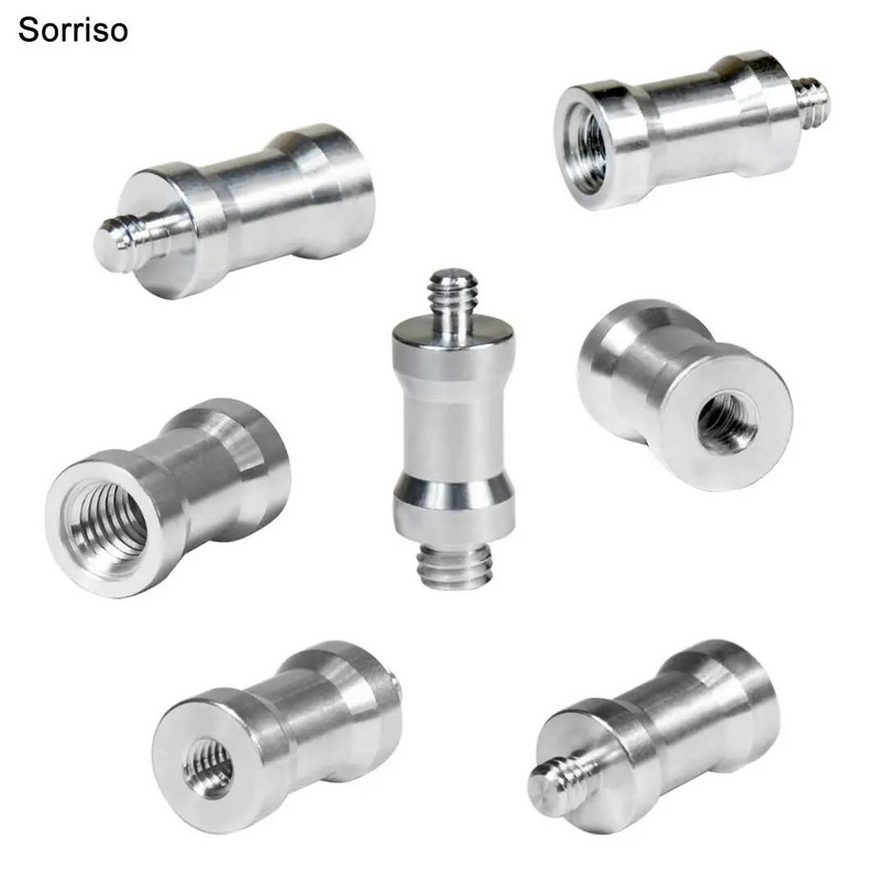 Βίδα μετατροπής κάμερας από αρσενικό σε θηλυκό 1/4''3/8'' ίντσας 20 σπειρωμάτων σταθερή μετατροπή βάσης για τρίποδο ελαφριάς βάσης Dslr