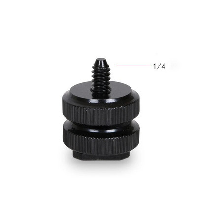 1/4 sraigtinė kamera 3/8 colių keitiklio srieginiai varžtai, montuojami blykstės karšto bato adapteris trikojo sriegio šviesos stovo plokštė 1/4" 3/8" rinkinys