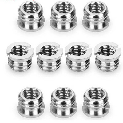 1/4 sraigtinė kamera 3/8 colių keitiklio srieginiai varžtai, montuojami blykstės karšto bato adapteris trikojo sriegio šviesos stovo plokštė 1/4" 3/8" rinkinys