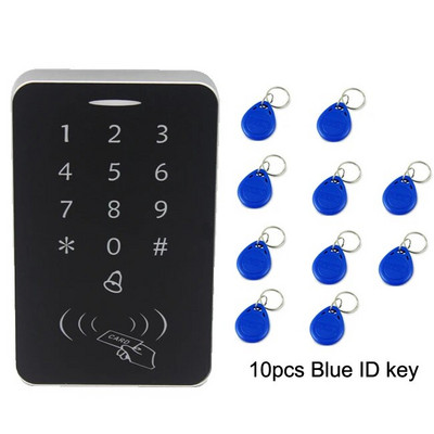 Atskira prieigos kontrolės sistema RFID 125KHZ prieigos valdymo klaviatūra skaitmeninis skydelis Kortelių skaitytuvas išmanusis durų užraktų sistema 2000 vartotojas