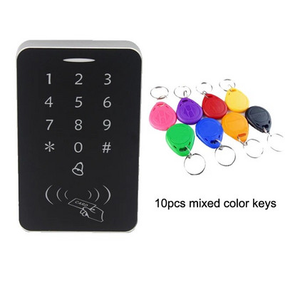 Atskira prieigos kontrolės sistema RFID 125KHZ prieigos valdymo klaviatūra skaitmeninis skydelis Kortelių skaitytuvas išmanusis durų užraktų sistema 2000 vartotojas